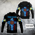 Personalized Name Jesus And Firefighter Dept God 3D Hoodie For Man And Women, Jesus Printed 3D Hoodie