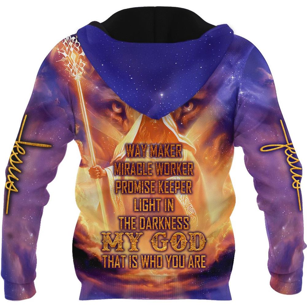 Promise Keeper Light In The Darkness My God 3D Hoodie For Man And Women, Jesus Printed 3D Hoodie