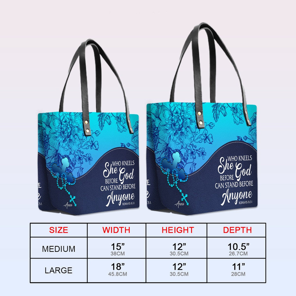 Personalized Leather TOTE Bag – Custom Name & Bible Verse Christian Handbag | CHRISTIANARTBAG Luxury Collection