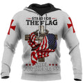 Stand For The Flag Kneel For The Cross God 3D Hoodie For Man And Women, Jesus Printed 3D Hoodie