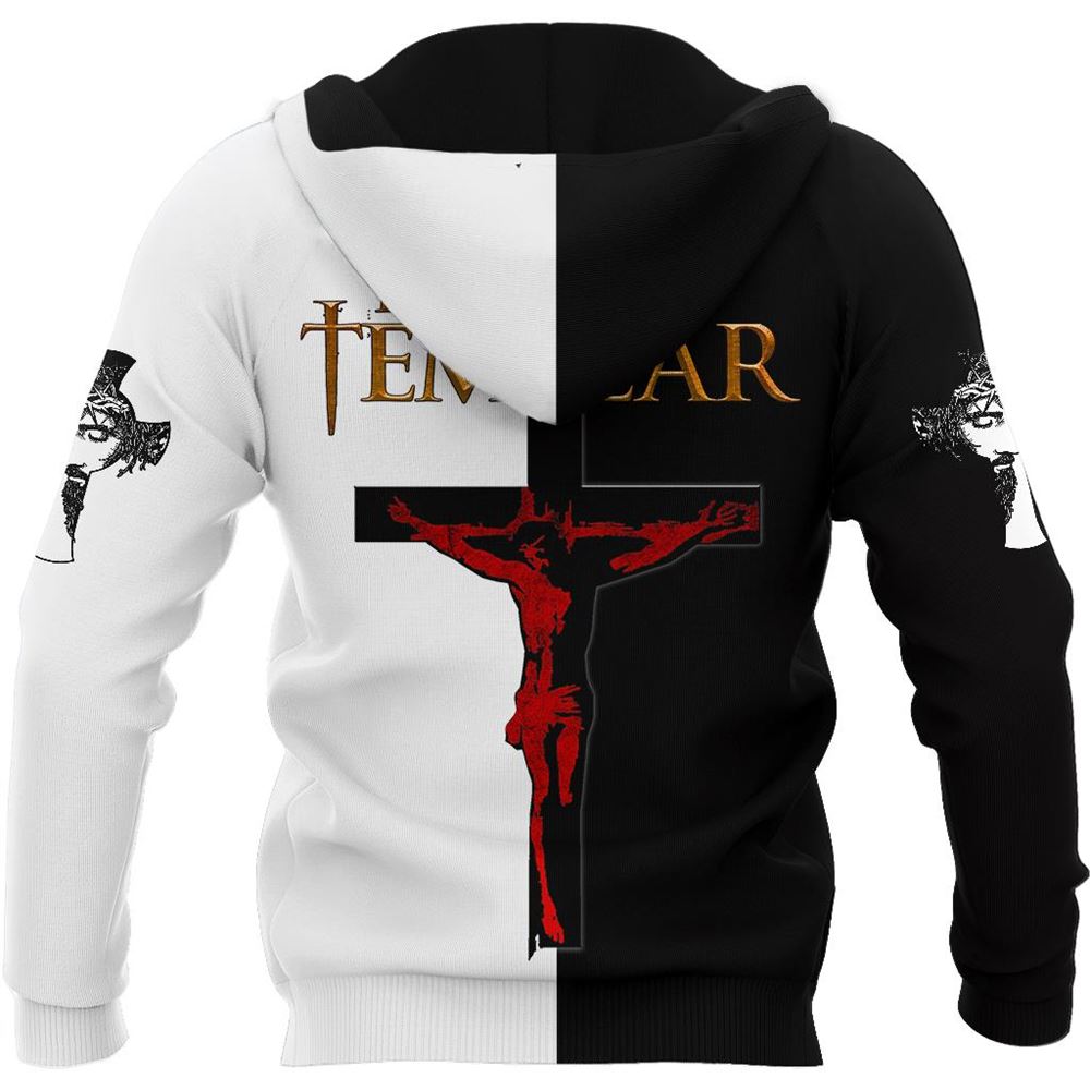 The Rise Of Knight Templar God 3D Hoodie For Man And Women, Jesus Printed 3D Hoodie