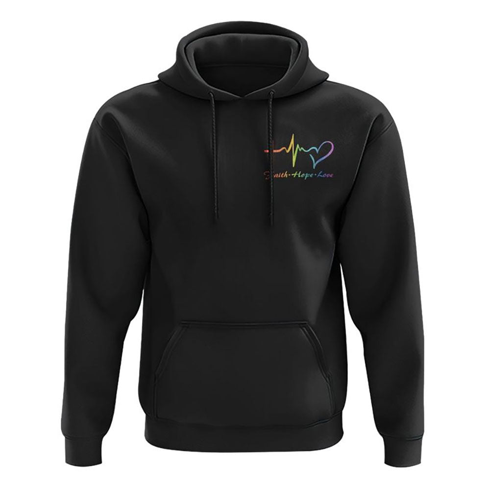 You'Re My Rainbow Cross Faith All Over Print 3D Hoodie, Christian Hoodie, Christian Sweatshirt, Bible Verse Shirt