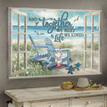 Beach, Beach chair - And so together we built a life we loved Couple Landscape Canvas Prints, Wall Art