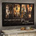 Jesus, Lion of Judah, Pray, Don't worry about anything, pray about everything - Jesus Landscape Canvas Prints, Wall Art