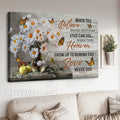 Pretty daisy vase, Beautiful butterfly, Apple, When you believe - Heaven Landscape Canvas Prints, Wall Art