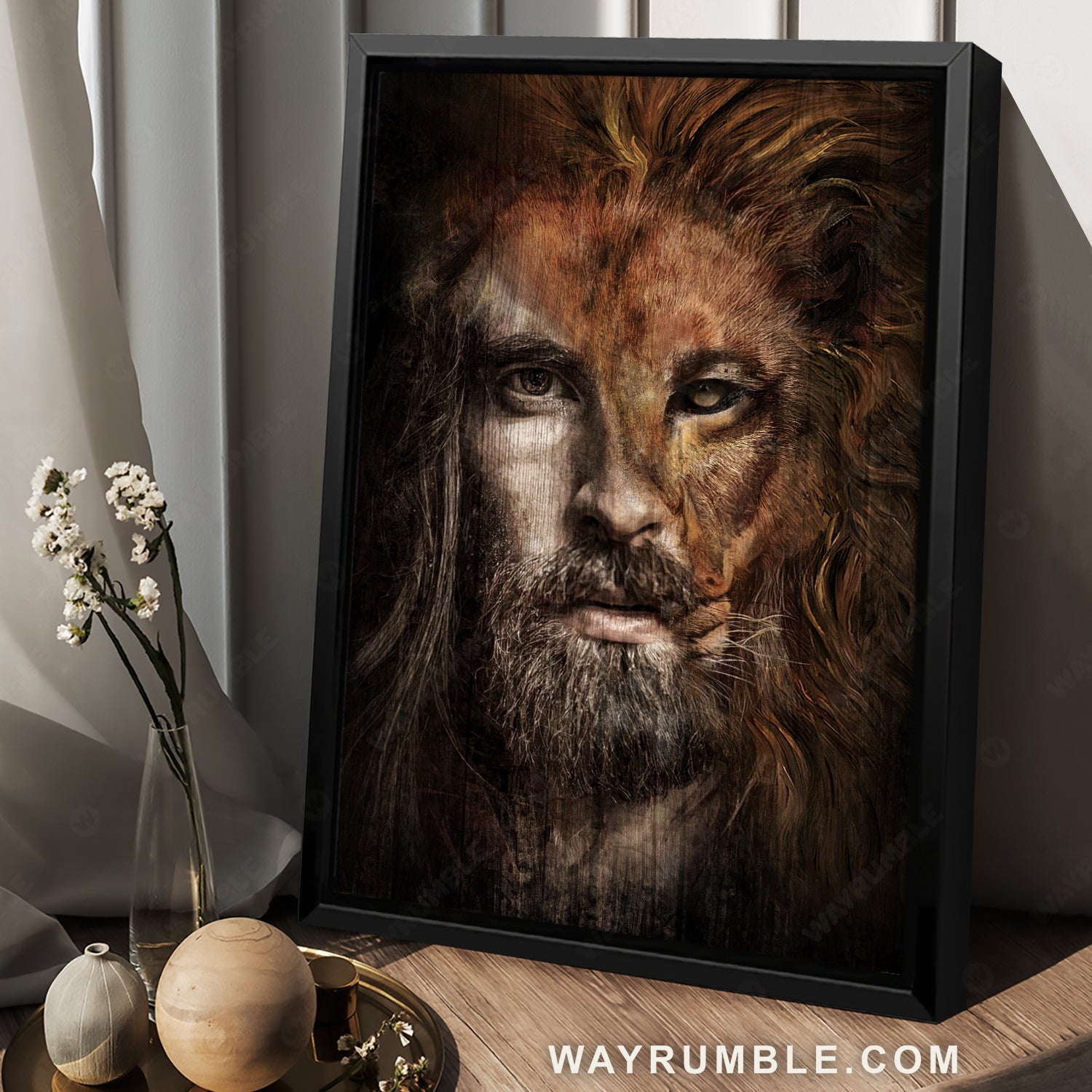 Abstract art, Lion head drawing, Lion of Judah, Beautiful Jesus painting - Jesus Portrait Canvas Prints, Christian Wall Art