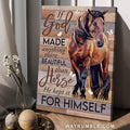 Abstract horse painting, Wild animal, White butterfly, He kept it for himself - Jesus Portrait Canvas Prints, Home Decor Wall Art