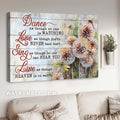 Dragonfly drawing, Watercolor dandelion, Life quote, Dance, Love, Sing, Live - Jesus Landscape Canvas Prints, Home Decor Wall Art