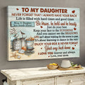 Mom to daughter, Basket of seashell, Be brave, be bold, be beauty - Family Landscape Canvas Prints, Wall Art